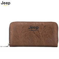 JEEP BULUO długie portfele marka skórzana portmonetka torebka nowi mężczyźni inteligentny portfel karta bankowa kredytowa modna torebka Business Casual 1